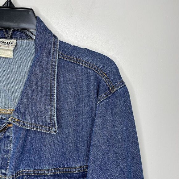 Vintage DUKE HABAND Mens Denim Trucker Jeans Jacket EUC 100% Cotton Sz Medium M - Picture 2 of 6